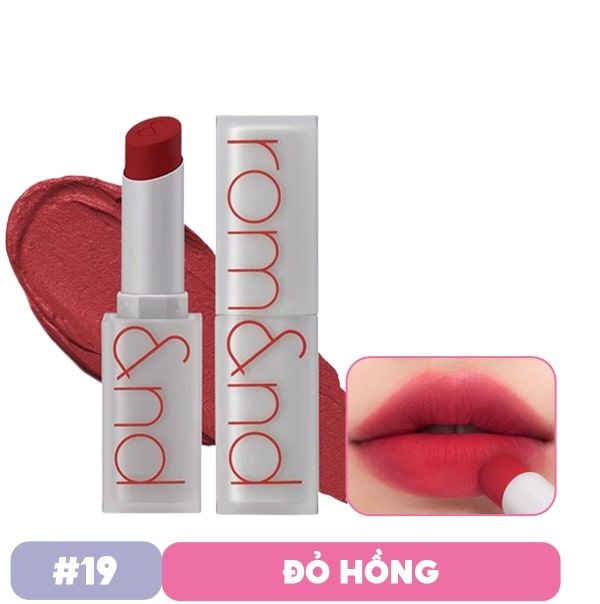 Son Thỏi Lì, Lên Màu Siêu Xinh Romand Zero Matte Lipstick 3g