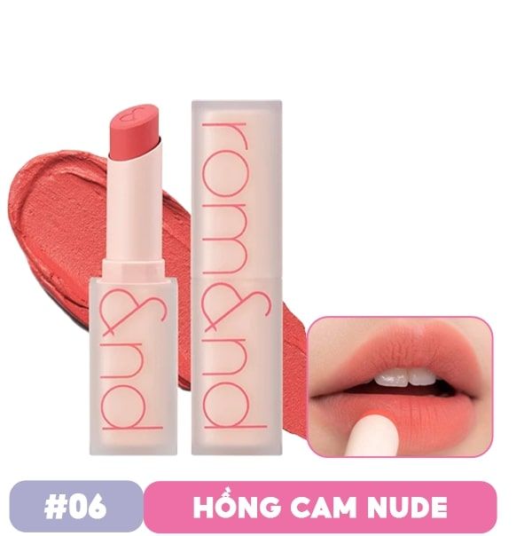 Son Thỏi Lì, Lên Màu Siêu Xinh Romand Zero Matte Lipstick 3g