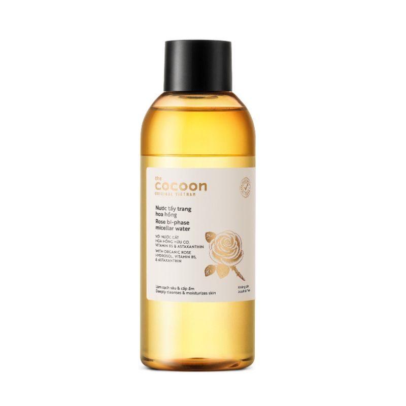 Nước Tẩy Trang Làm Sạch Sâu, Cấp Ẩm The Cocoon Rose Bi-Phase Micellar Water