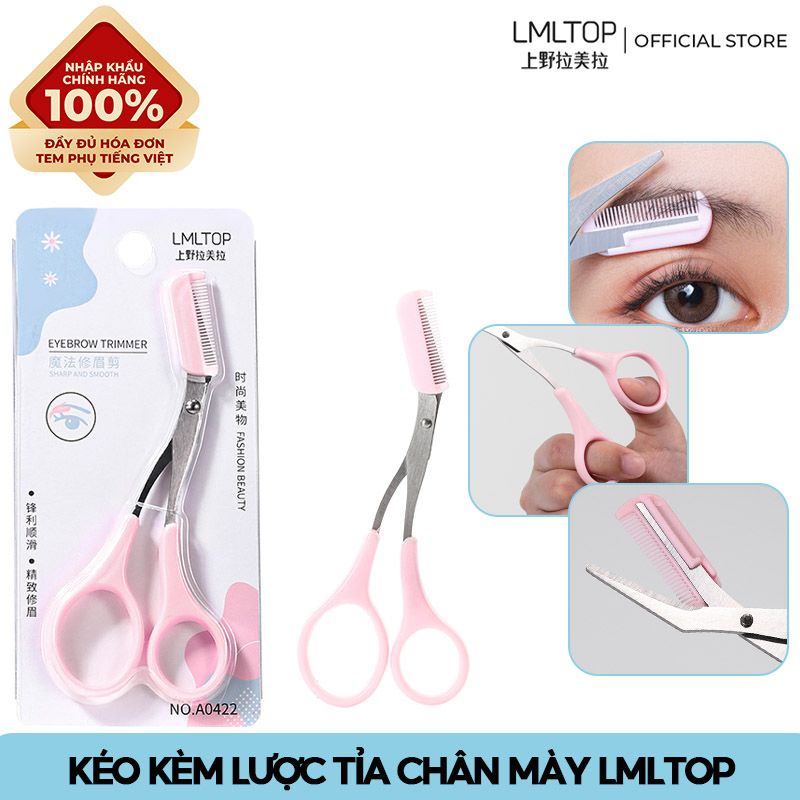 [NHẬP KHẨU] Kéo Lược Tỉa Lông Mày Đa Năng Tiện Lợi LMLTOP A0422