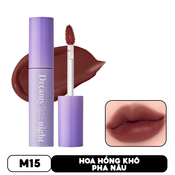 [Màu 9-17] Son Kem Lì, Mịn Mượt Nhẹ Môi Merzy Dreamy Late Night Mellow Tint 4g