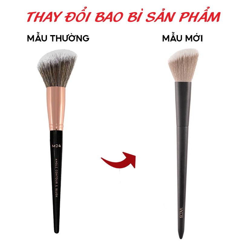 Cọ Má Hồng Và Tạo Khối Đầu Xéo Vacosi Angle Contour & Blush Brush - M24