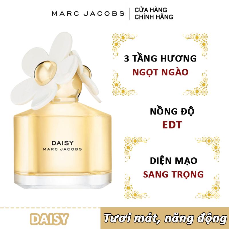 Nước Hoa Nữ Cao Cấp Hương Thơm Tươi Mát, Năng Động Marc Jacobs Daisy Eau De Toilette 100ml