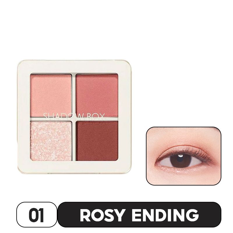 Bảng Phấn Mắt 4 Màu The Saem Saemmul Shadow Box 3.6g