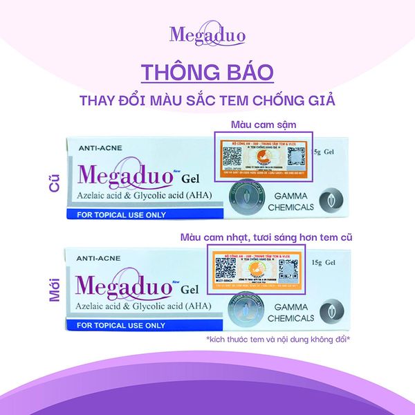 Gel Dưỡng Hỗ Trợ Giảm Mụn, Làm Mờ Thâm Mụn Megaduo Anti-Acne Gel 15g