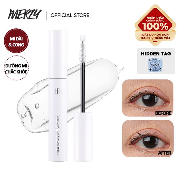 Serum Merzy Dưỡng Mi Dài Và Dày Mi Merzy Long & Volume Eyelash Serum 8ml