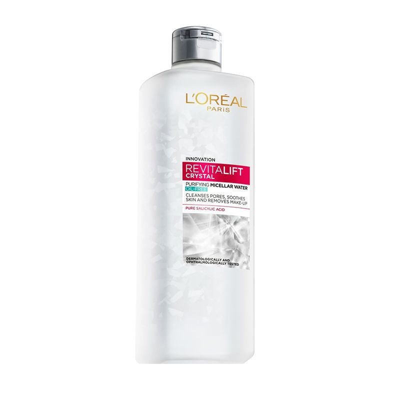 Nước Tẩy Trang Làm Sạch Cho Da Dầu L'oreal Revitalift Crystal Purifying Micellar Water