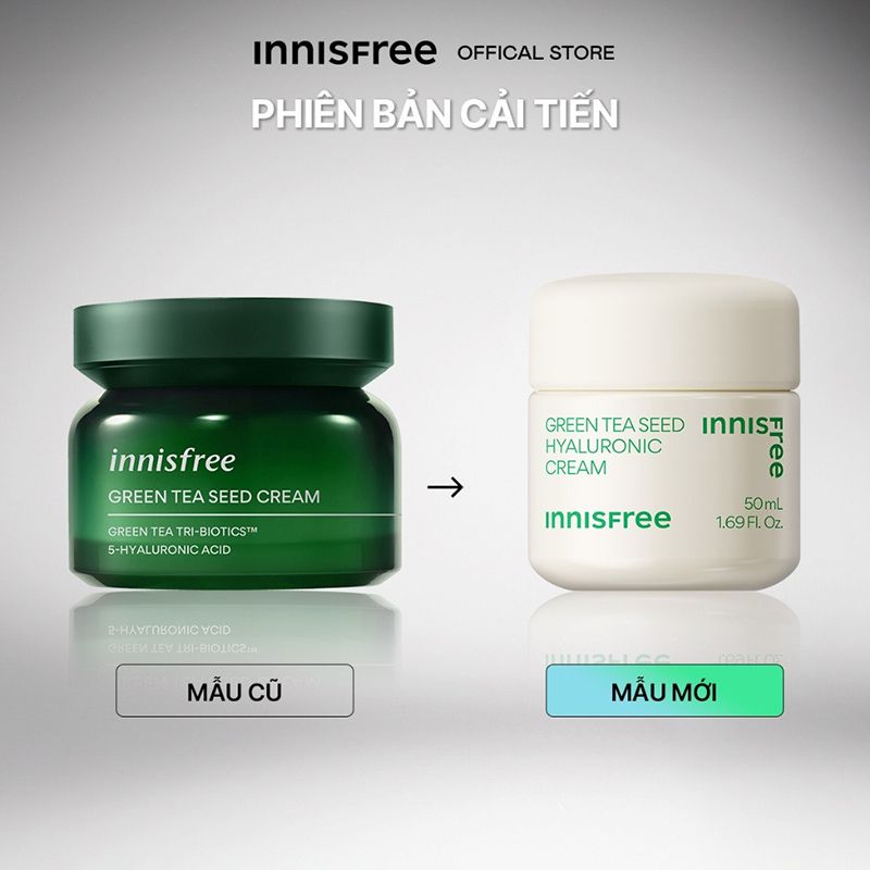 Kem Dưỡng Ẩm Trà Xanh Innisfree Green Tea Seed Hyaluronic Cream 15ml