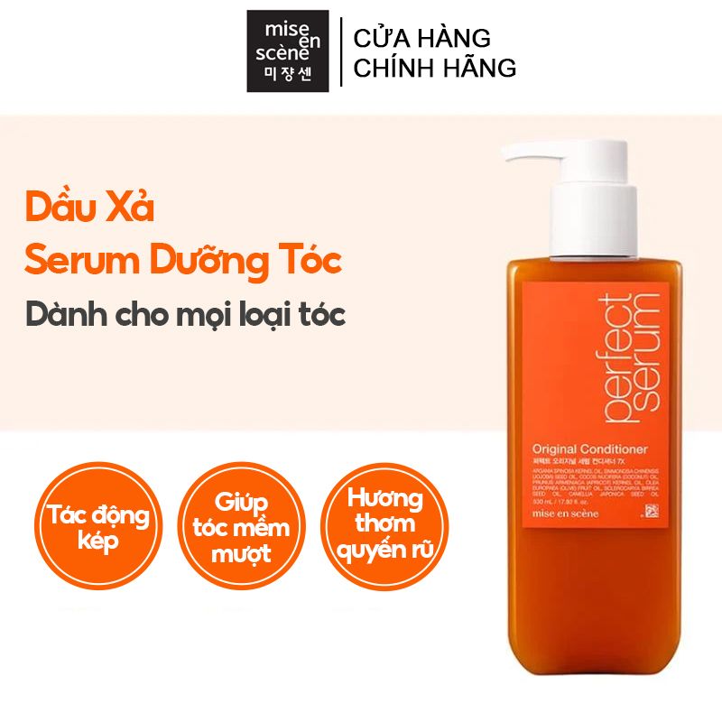 Dầu Xả Serum Giàu Dưỡng Chất Mise en Scène Perfect Serum Original Conditioner 530g