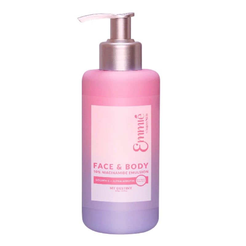 Kem Dưỡng Hỗ Trợ Làm Sáng Da Cho Mặt Và Cơ Thể Emmié By HappySkin Face & Body 10% Niacinamide Emulsion 230g