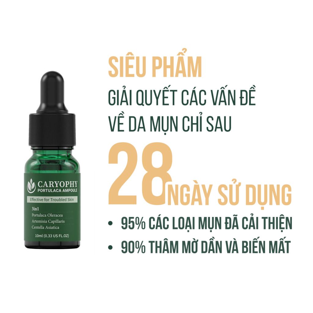 Tinh Chất Chăm Sóc Cho Da Mụn Caryophy Portulaca Ampoule