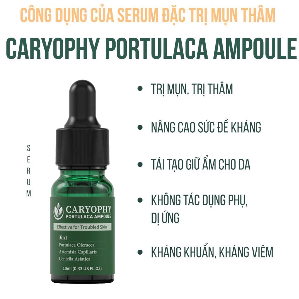 Tinh Chất Chăm Sóc Cho Da Mụn Caryophy Portulaca Ampoule