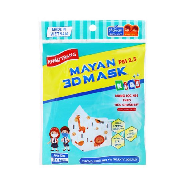 Khẩu Trang Đa Năng Cho Trẻ Em Mayan PM 2.5 3D Mask Kids++