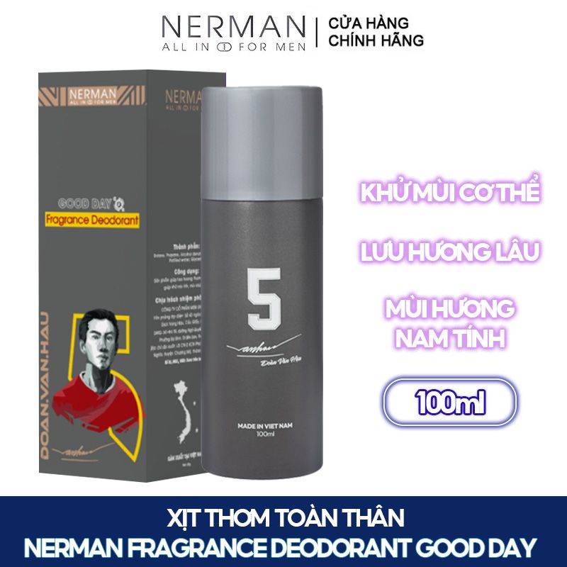 Xịt Thơm Toàn Thân Nerman Fragrance Deodorant Good Day 100ml