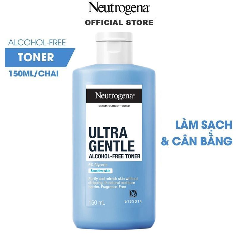 Nước Hoa Hồng Không Chứa Cồn Neutrogena Alcohol Free Toner 150ml