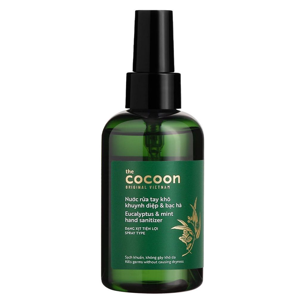 Nước Rửa Tay Khô Chiết Xuất Khuynh Diệp, Bạc Hà Cocoon Eucalyptus & Mint Hand Sanitizer 140ml