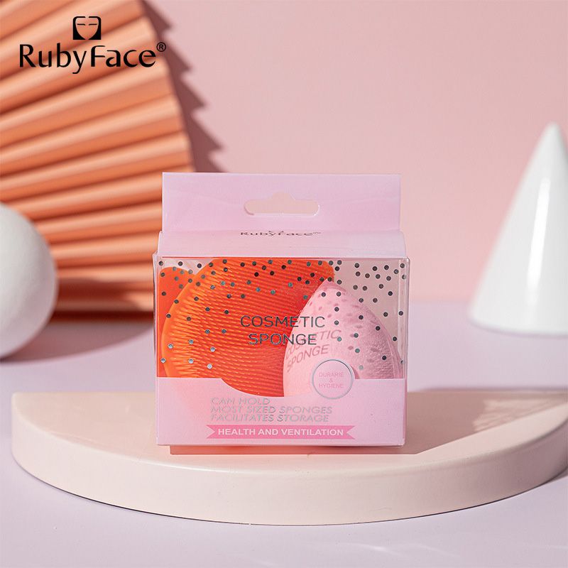 [NHẬP KHẨU] Set Bông Mút Trang Điểm Và Miếng Rửa Mặt RubyFace - SPJZS (Màu ngẫu nhiên)