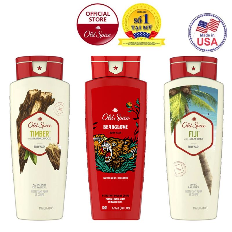 [473ml] Sữa Tắm Dành Cho Nam Old Spice Body Wash