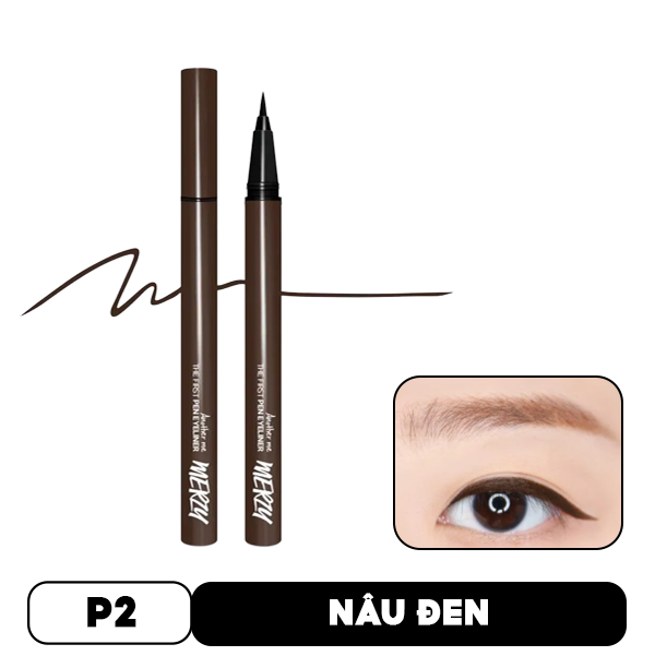 Bút Kẻ Mắt Nước Chống Trôi Merzy The First Pen Eyeliner 0.5g