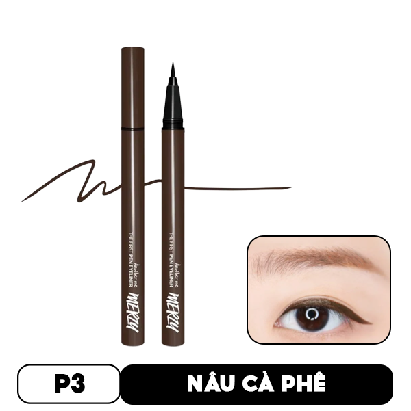 Bút Kẻ Mắt Nước Chống Trôi Merzy The First Pen Eyeliner 0.5g