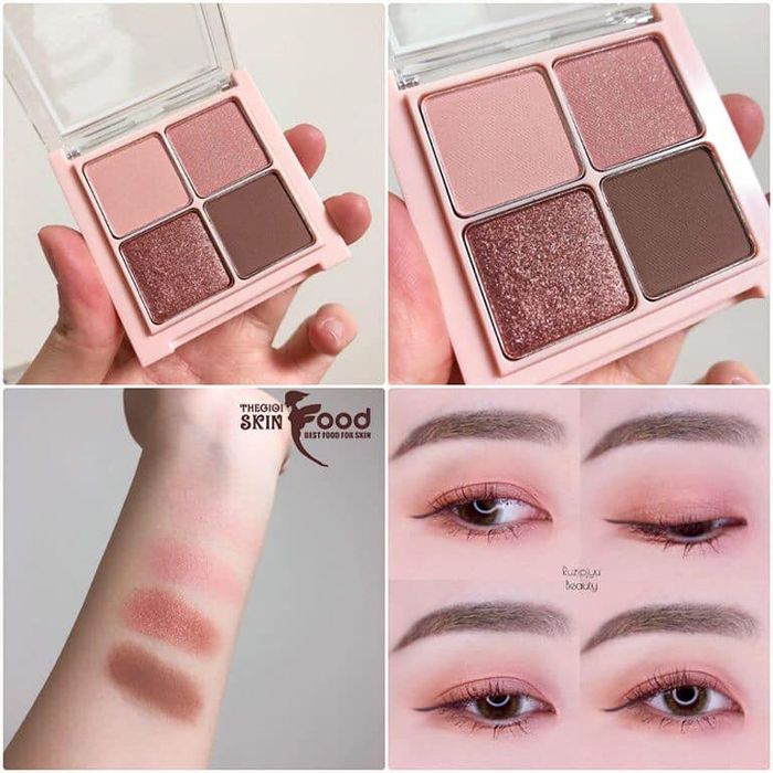 Bảng Phấn Mắt 4 Màu Peach C Eye Shadow Palette