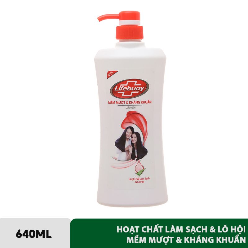 [640g] Dầu Gội Lifebuoy Dưỡng Tóc Dày, Mềm Mượt & Kháng Khuẩn #MỀM MƯỢT & KHÁNG KHUẨN