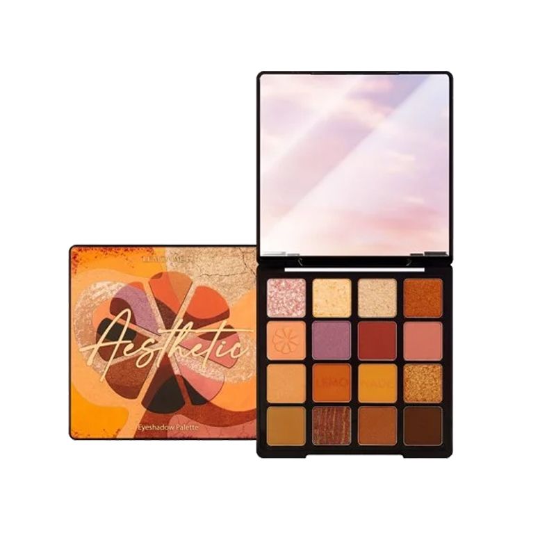 Bảng Phấn Mắt 16 Ô Siêu Mềm Mịn, Bền Màu, Lâu Trôi Lemonade Aesthetic Eyeshadow Palette 20.8g