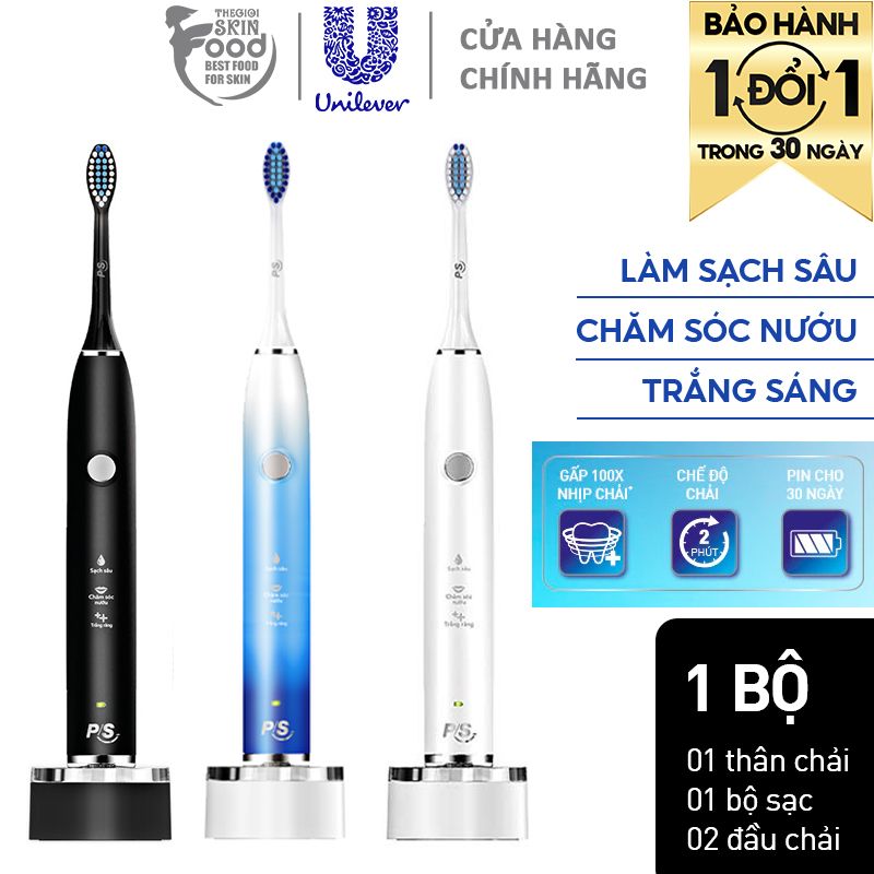 Bàn Chải Điện Sạch Sâu, Công Nghệ Sóng Âm P/S S100 Pro Expertcare #MÀU XANH OMBRE