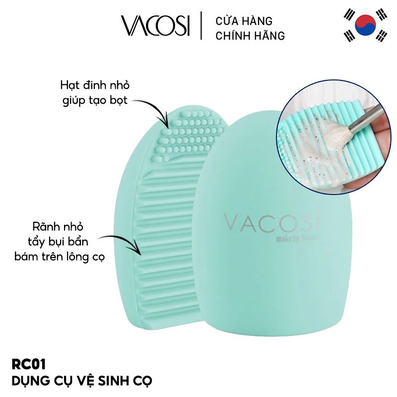 Dụng Cụ Vệ Sinh Cọ Vacosi Brushegg RC01 - Màu Ngẫu Nhiên