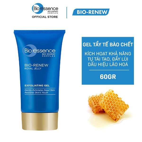 Gel Tẩy Tế Bào Chết Xuất Ong Chúa Bio-essence Bio-Renew Exfoliating Gel 60g