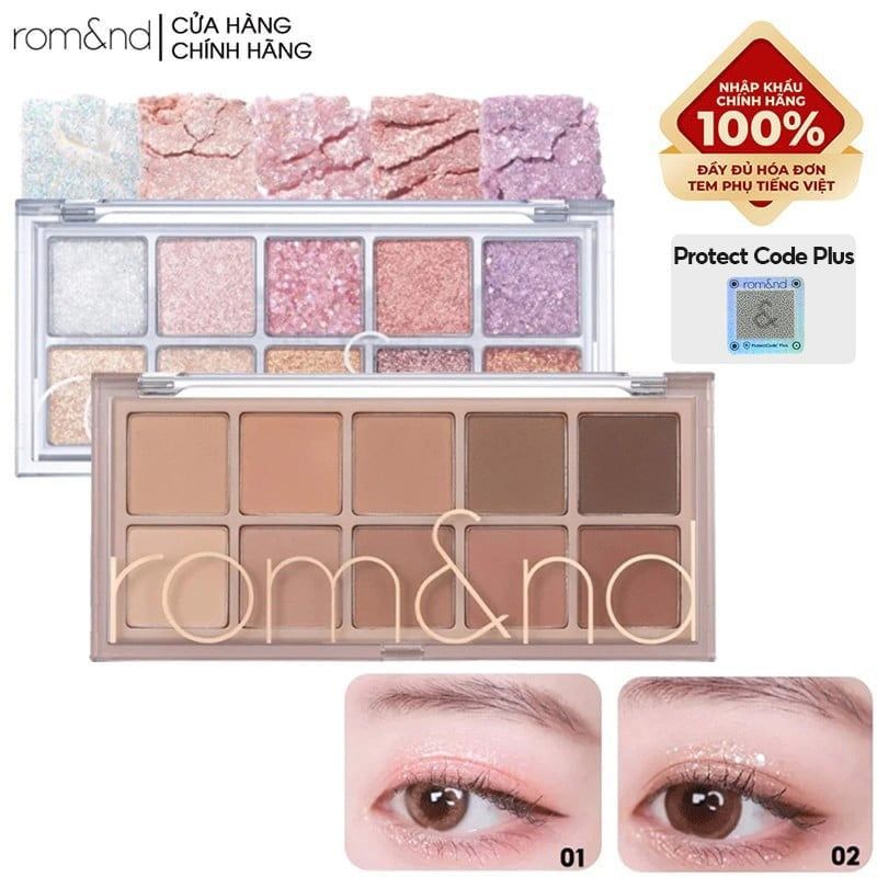 Bảng Phấn Mắt 10 Ô Siêu Lấp Lánh Romand Better Than Eye Palette