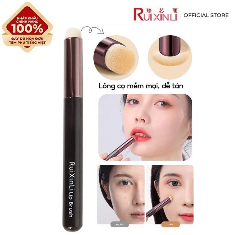 Cọ Tán Son Môi, Che Khuyết Điểm Tiện Lợi RuiXinLi Round Head Lip Brush - RXL011