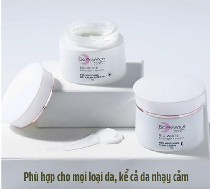 Kem Dưỡng Cấp Ẩm, Hỗ Trợ Dưỡng Sáng Da Ban Ngày Bio-essence Bio White Pro Whitening Day Cream 50g