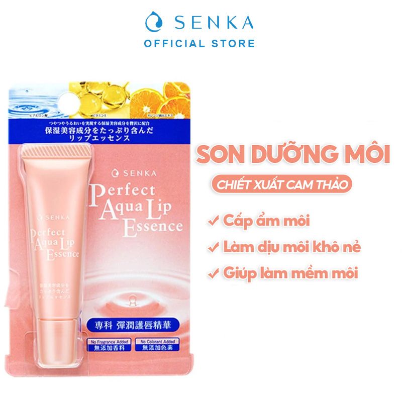 Tinh Chất Dưỡng Môi Cấp Ẩm Senka Perfect Aqua Lip Essence