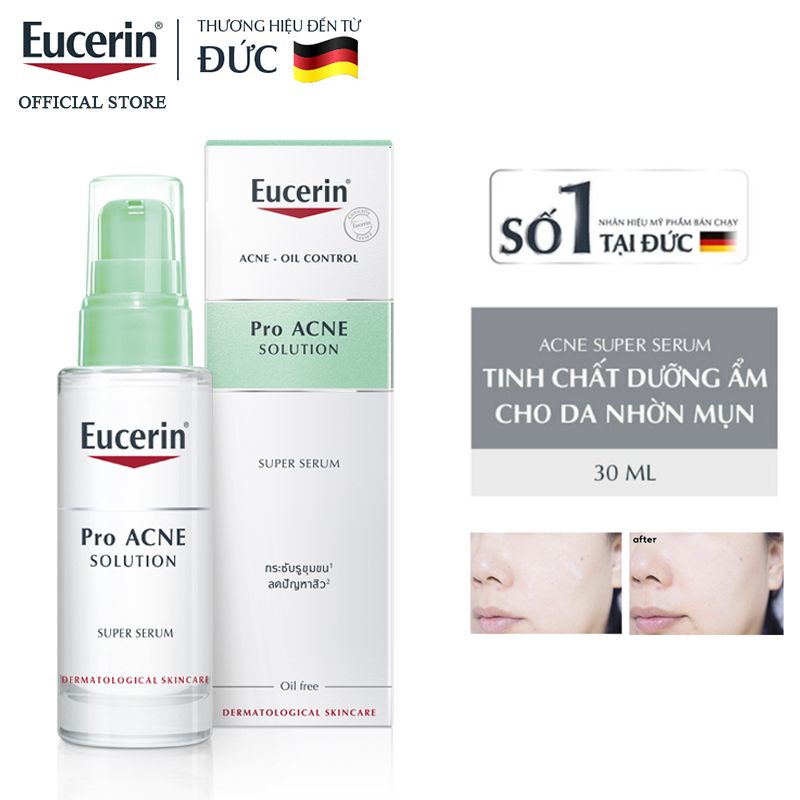 Serum Eucerin Tinh Chất Kiểm Soát Dầu Eucerin Acne-Oil Control Pro Acne Solution Super Serum 30ml