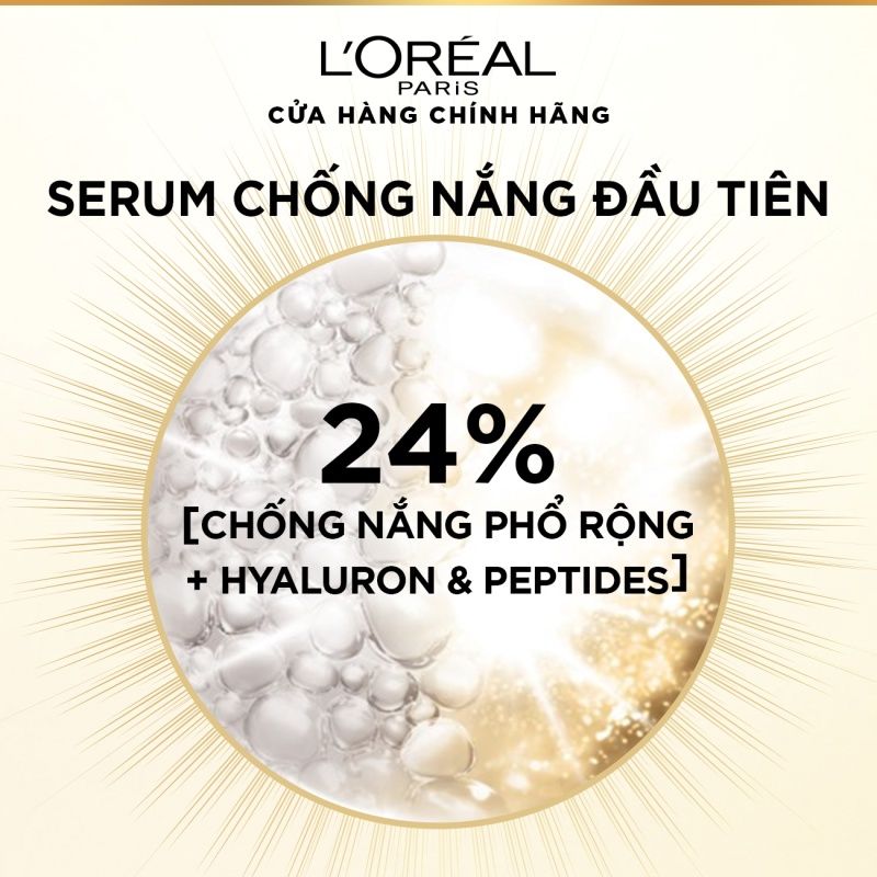 Serum Chống Nắng L'oreal Phổ Rộng, Mỏng Nhẹ, Hỗ Trợ Cải Thiện Da UV Defender Sun-Repair Invisible Serum SPF 50+ PA++++ 30ml