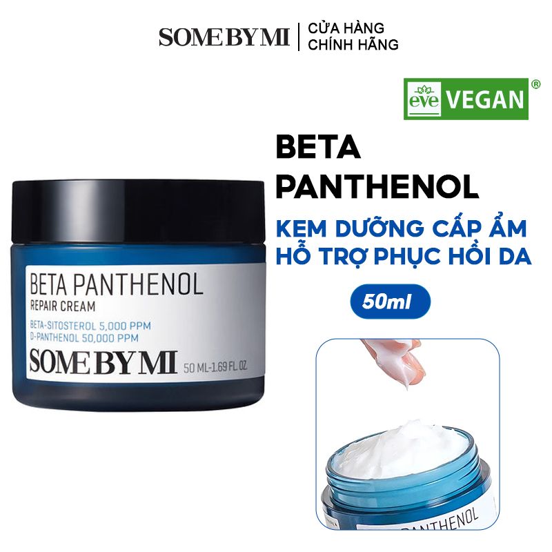 Kem Dưỡng Cấp Ẩm, Hỗ Trợ Phục Hồi Da Some By Mi Beta Panthenol Repair Cream 50ml