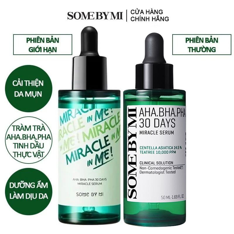 Serum Some By Mi Tinh Chất Cải Thiện Da Mụn Some By Mi AHA-BHA-PHA 30 Days Miracle Serum