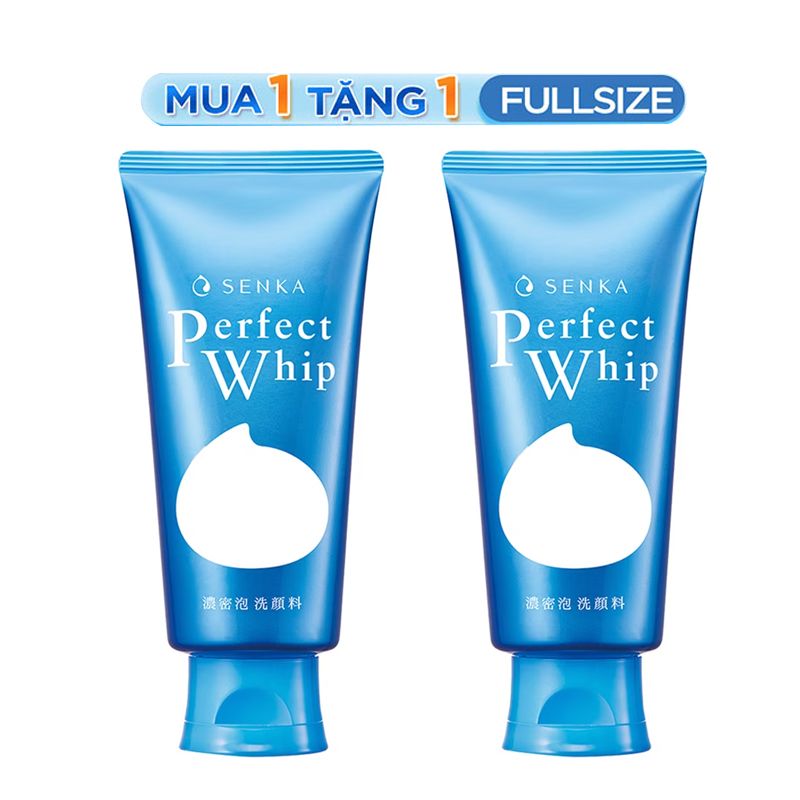 Sữa Rửa Mặt Tạo Bọt Làm Sạch Sâu Chiết Xuất Tơ Tằm Trắng Senka Perfect Whip U