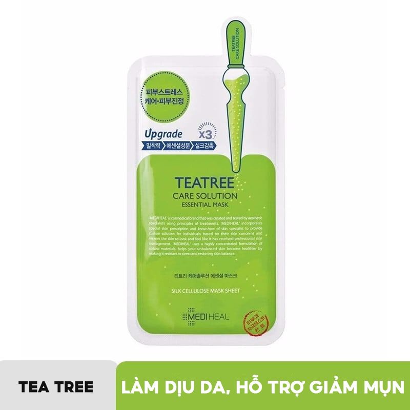 Mặt Nạ Miếng Cấp Ẩm, Hỗ Trợ Dưỡng Trắng, Cải Thiện Nếp Nhăn Mediheal Essential Mask (Teatree, Collagen, Vita, Placenta, Watermide, Madecassoside)