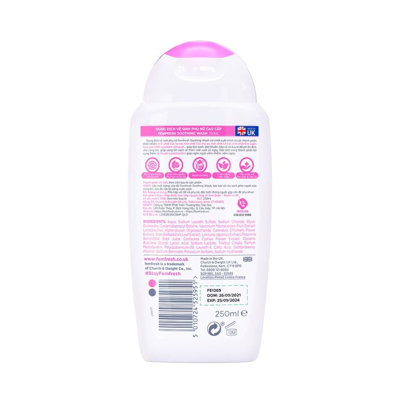 Dung Dịch Vệ Sinh Phụ Nữ Giúp Chăm Sóc Cân Bằng Độ pH Femfresh Ultimate Care 250ml (Che tên sản phẩm khi giao hàng)