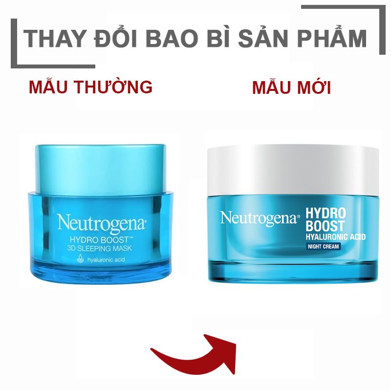 Mặt Nạ Ngủ Cấp Nước Neutrogena Hydro Boost Hyaluronic Acid Night Cream 50g