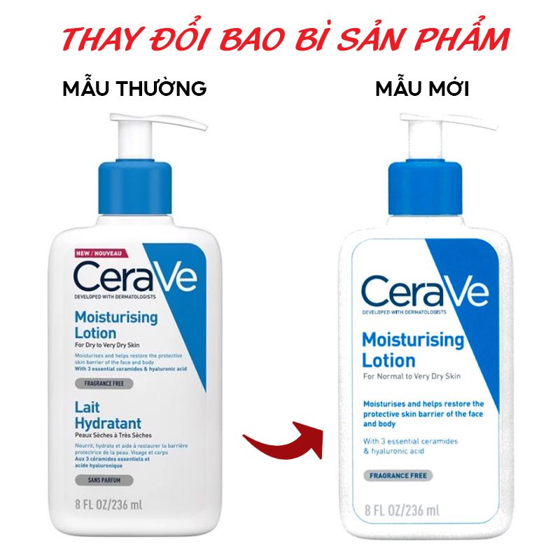 Sữa Dưỡng Ẩm Dành Cho Da Khô Cerave Developed With Dermatologists Moisturising Lotion