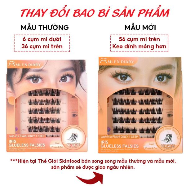 Mi Giả Cụm Tự Dính Không Cần Keo Mlen Diary
