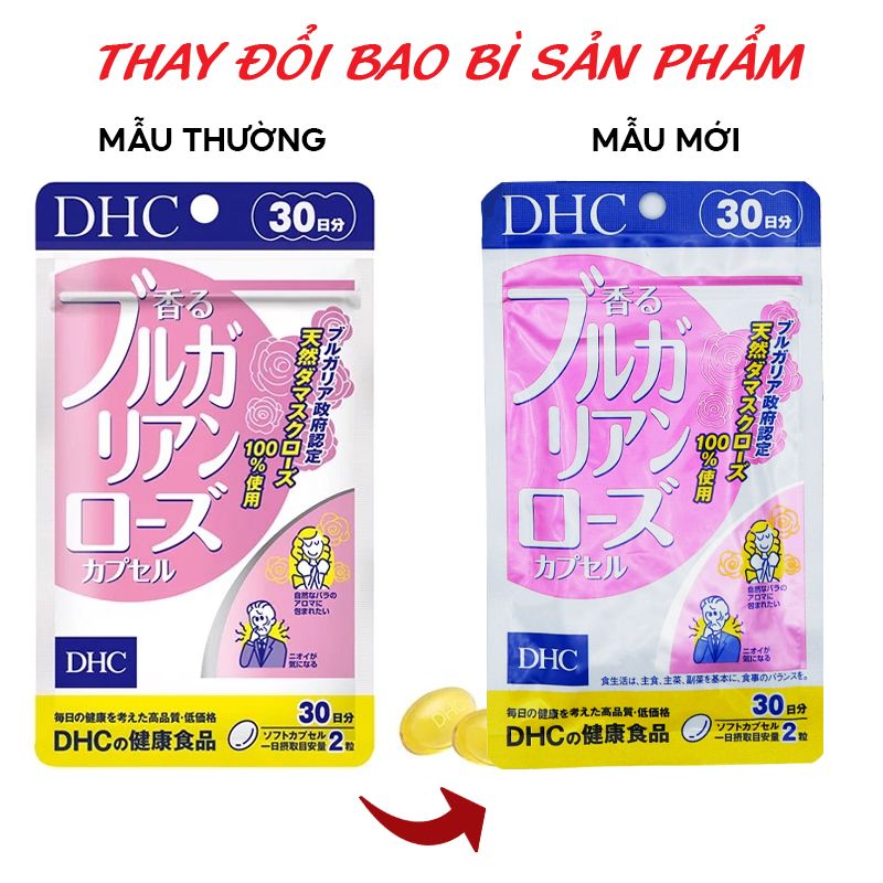 Viên Uống Dầu Hoa Hồng DHC Bulgarian Rose Capsule