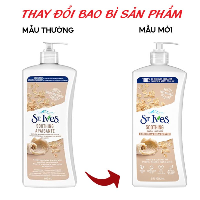 Sữa Dưỡng Thể Toàn Thân ST.Ives Body Lotion 621ml