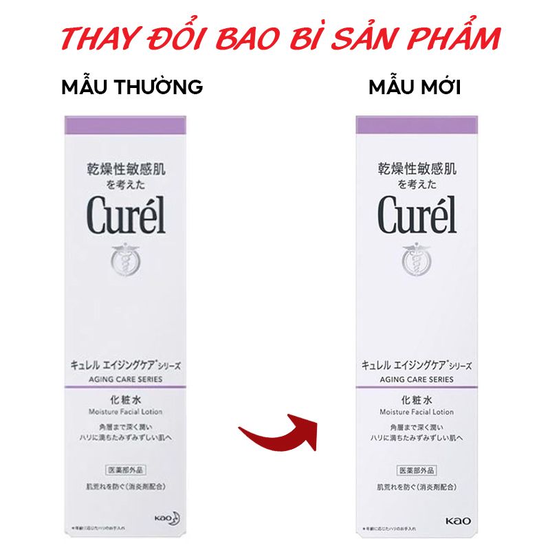 Nước Hoa Hồng Dưỡng Ẩm Chuyên Sâu Cho Da Lão Hóa Curél Aging Care Series Moisture Facial Lotion 140ml