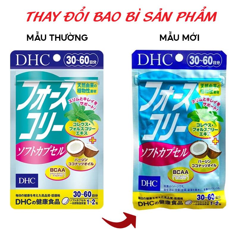 Viên Uống Giảm Cân DHC Forskohlii Soft Capsule 60 Viên/30 Ngày