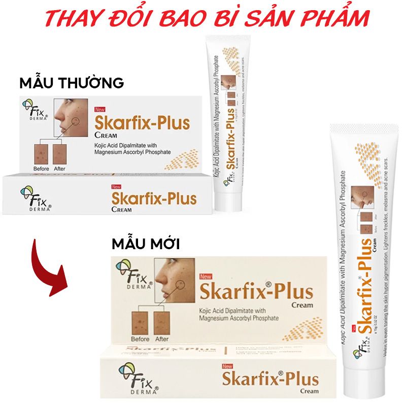 Kem Dưỡng Mờ Thâm Nám, Tàn Nhang, Mờ Sẹo FIXDERMA Skarfix Plus Cream 15g