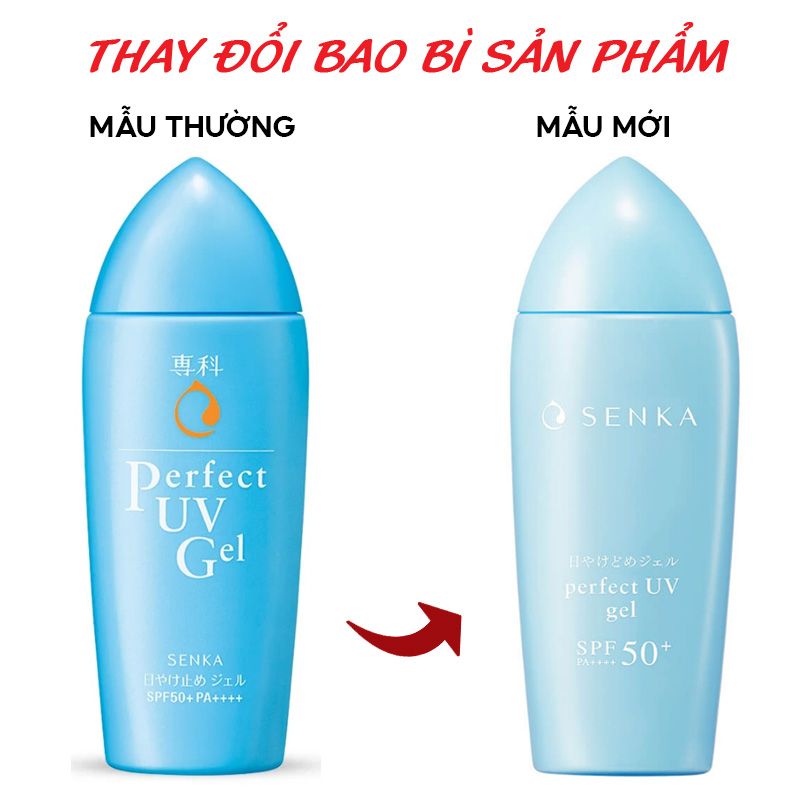 Gel Sữa Chống Nắng Dưỡng Ẩm Senka Perfect UV Gel SPF 50+/PA++++ 80ml